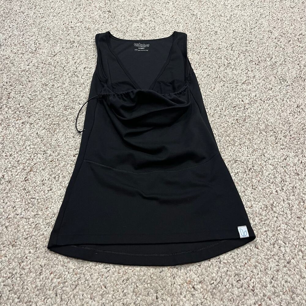 Lalabu Soothe Babywearing Tank Shirt XL Black Front Pouch Casual Comfort